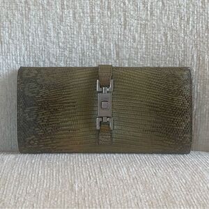 GUCCI Snakeskin Jackie Wallet